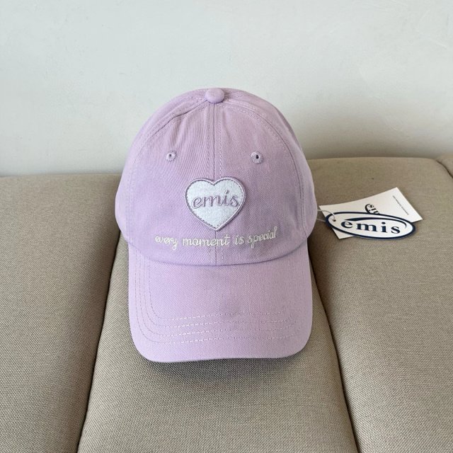 Emis Emis Sweetheart Purple Cotton Heart Baseball Cap - Buy on Kakobuysheetfind