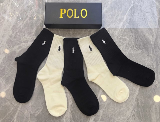 Ralph Lauren Ralph Lauren Polo Black White Mid-Calf Sports Socks - Buy on Kakobuysheetfind