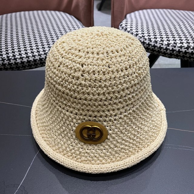 Gucci Gucci Raffia Straw Bucket Hat Beige Summer Style - Buy on Kakobuysheetfind