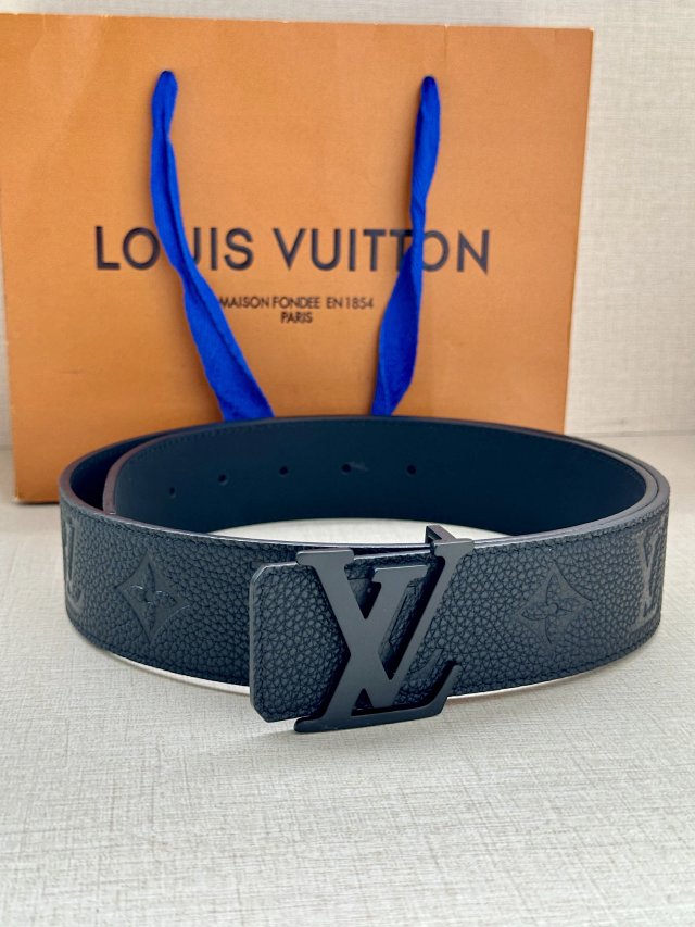 Louis Vuitton Monogram Eclipse Black Leather Belt