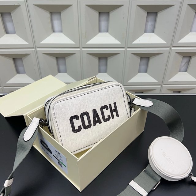 Coach Coach White Leather Dual-Layer Crossbody Bag - Buy on Kakobuysheetfind