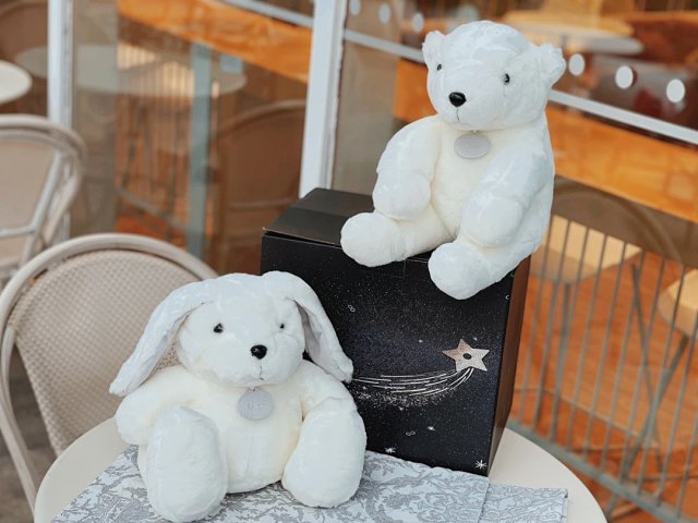 Dior Dior Toys Classic White Plush Teddy Bear Gift - Buy on Kakobuysheetfind