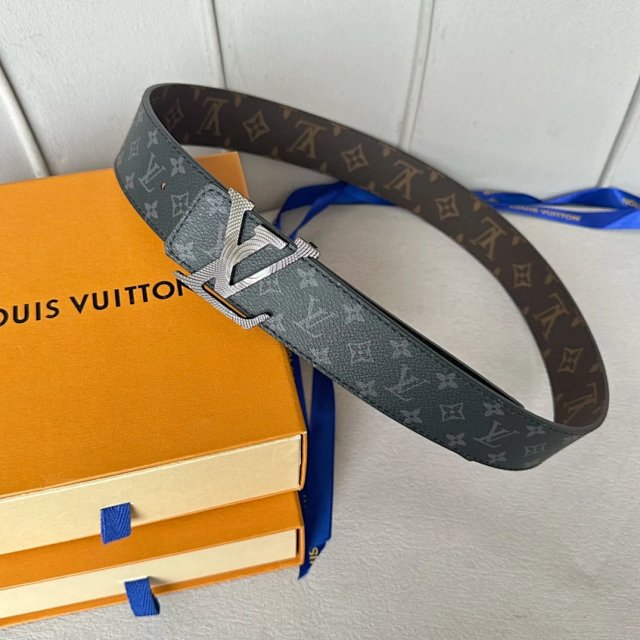 Louis Vuitton Louis Vuitton Monogram Eclipse Men Belt Grey Black - Buy on Mulebuy Sheets