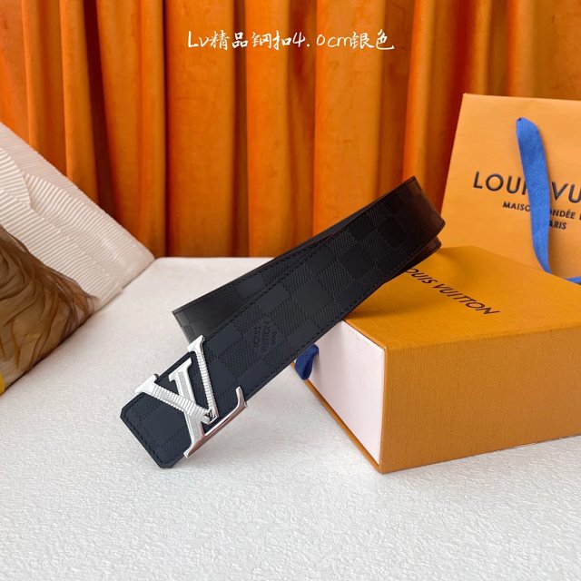 Louis Vuitton Louis Vuitton Damier Graphite Black Leather Belt - Buy on Mulebuy Sheets