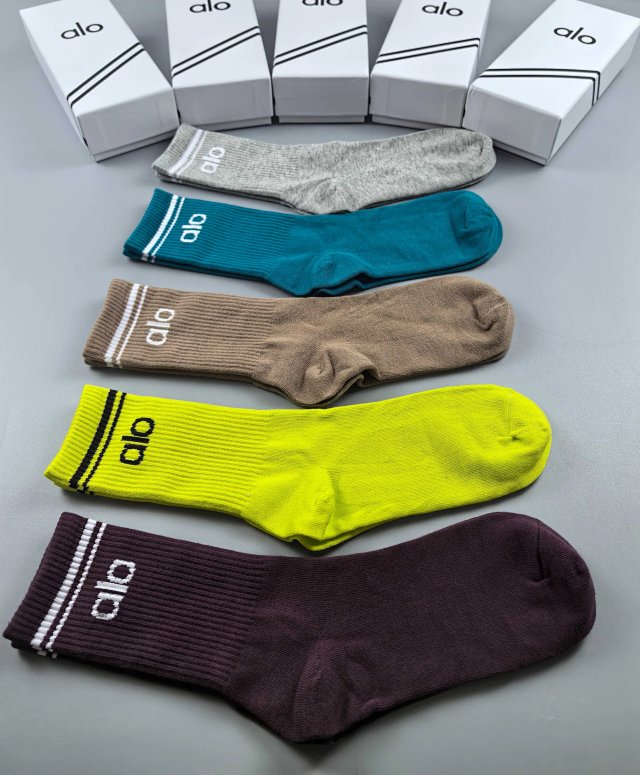 Alo Alo Classic Gray Mid-Calf Sports Socks Unisex Cotton Blend - Buy on Kakobuysheetfind