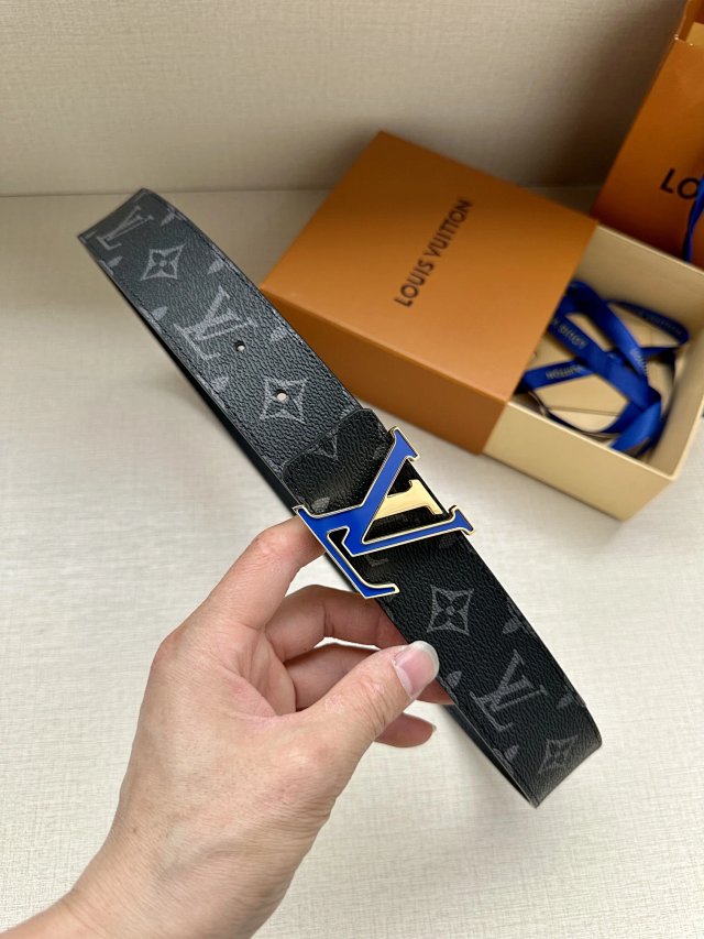 Louis Vuitton Louis Vuitton Monogram Eclipse Black Blue LV Belt - Buy on Mulebuy Sheets