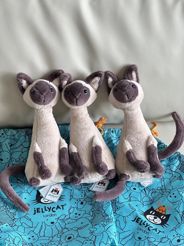  Jellycat Jellycat London Siamese Cat Plush Toy Soft Grey Gift - Buy on Kakobuysheetfind