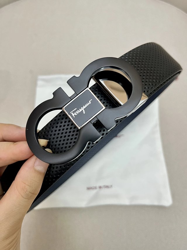 Salvatore Ferragamo Salvatore Ferragamo Black Gancini Leather Belt Men - Buy on Mulebuy Sheets