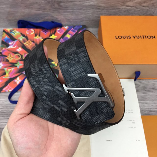 Louis Vuitton Louis Vuitton Damier Graphite Men Leather Belt - Buy on Mulebuy Sheets