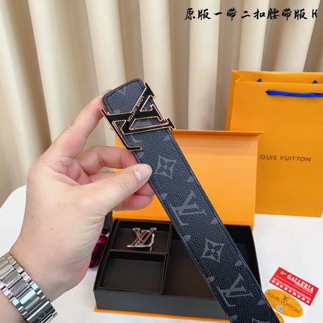 Louis Vuitton Monogram Eclipse Men's Leather Belt