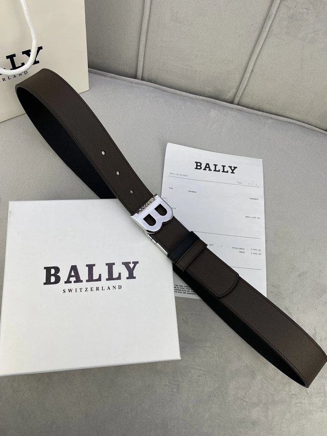 Bally Bally Lago Dark Brown Leather Men Belt - Buy on Mulebuy Sheets