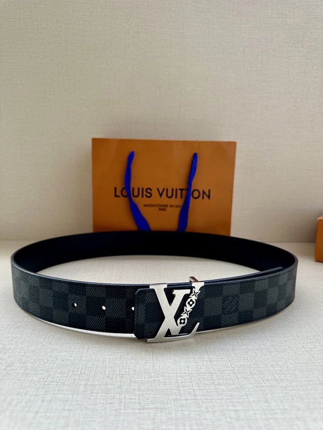 Louis Vuitton Damier Graphite Leather Men Belt