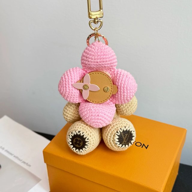 Louis Vuitton Louis Vuitton Pink Beige Crochet Doll Keychain Charm - Buy on Kakobuysheetfind