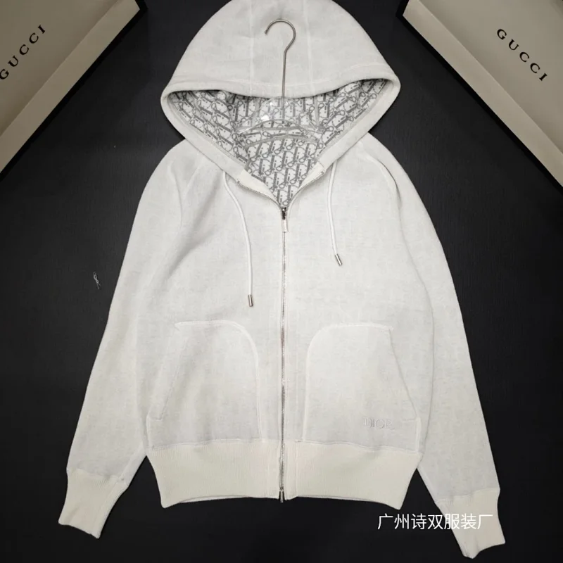 Knit Cashmere Zip Hoodie photo 2