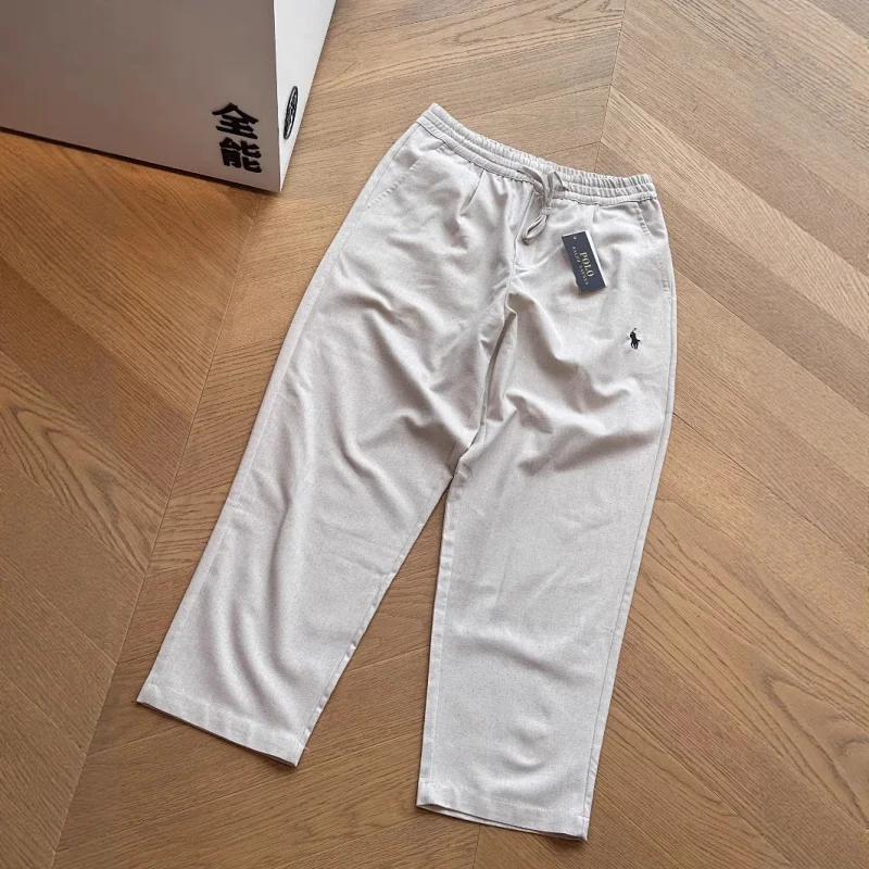 Embroidered Linen Cropped Pants photo 3