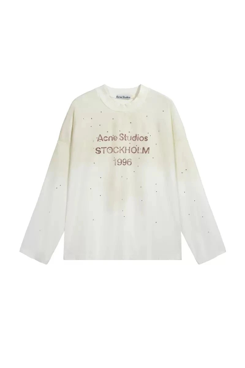 17-White rhinestone distressed wash