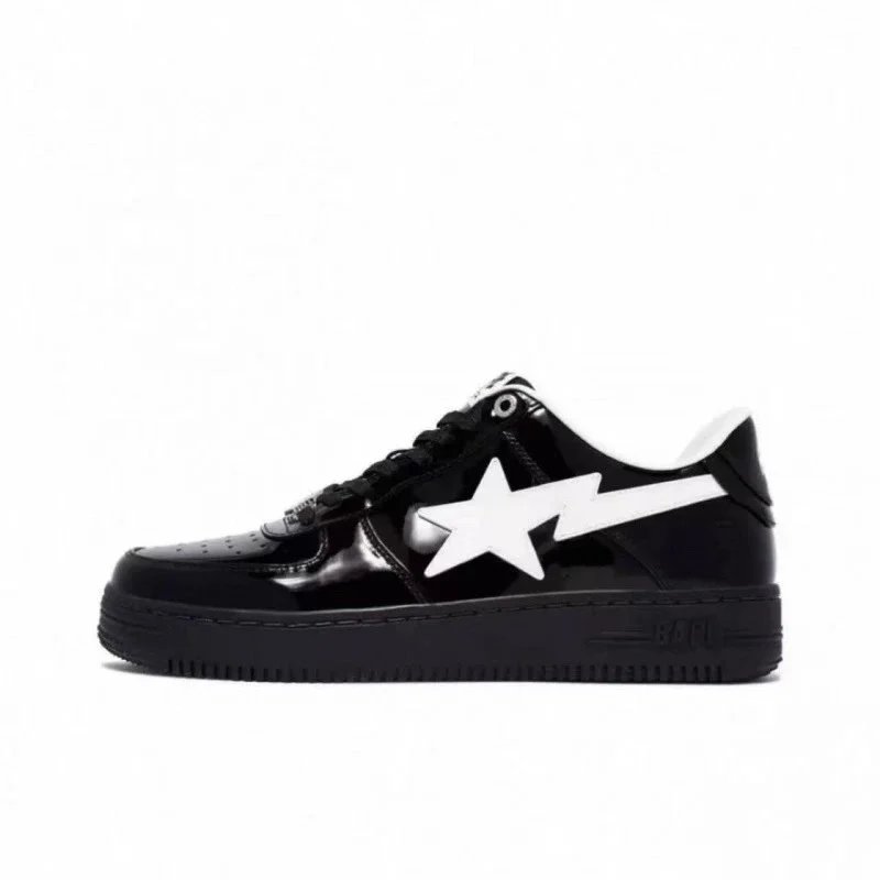35-Black with White Star