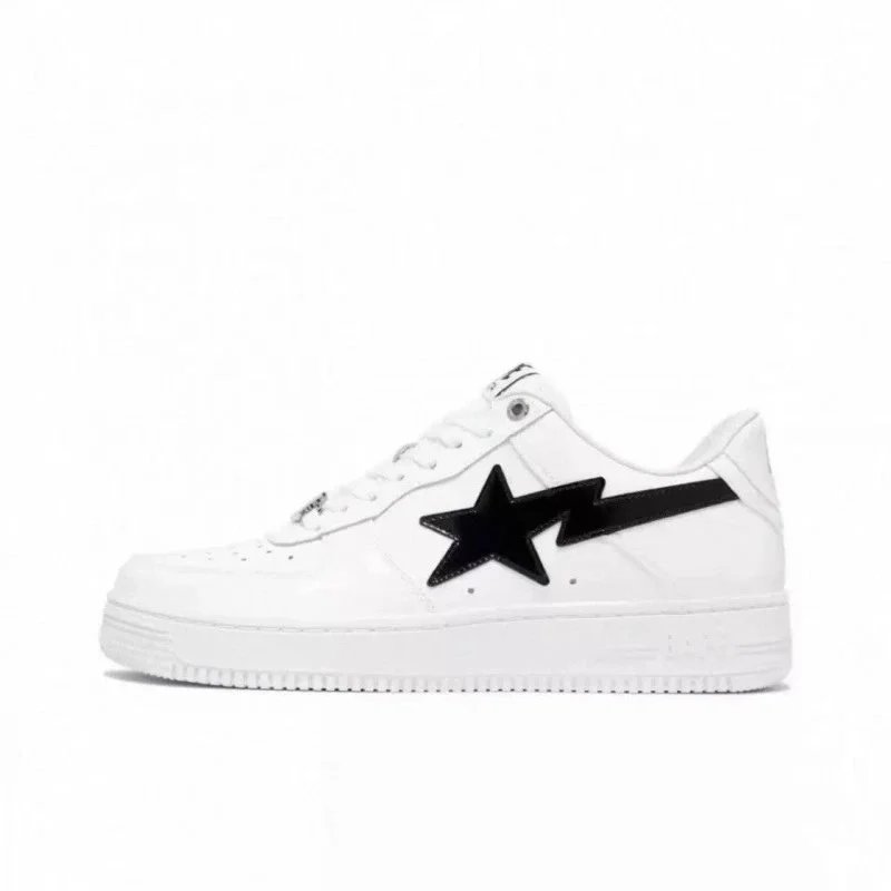 36-White with Black Star