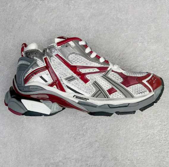 Balenciaga Runner White Burgundy