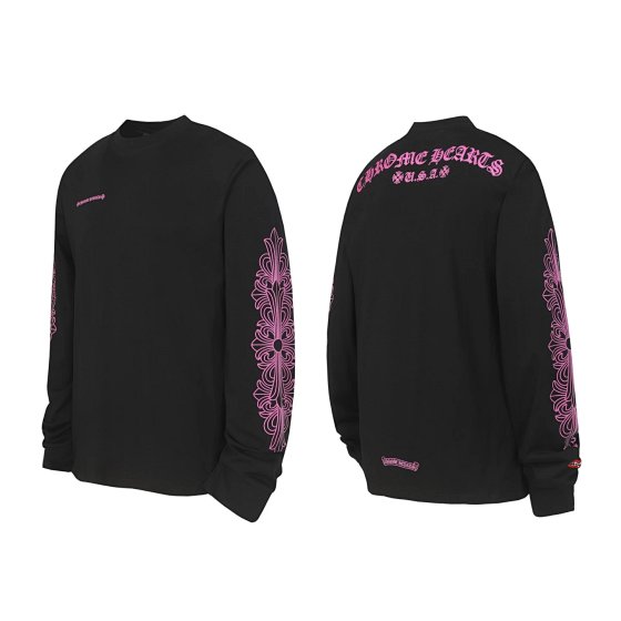 VIC-12.1- Lips 👄 Sakura Pink Sanskrit Long-Sleeve T-Shirt