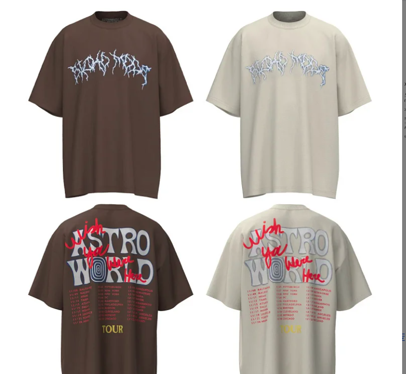 Street Lightning Graphic Cotton T-Shirt Sand Beige - Gallery Image 1 - Detailed View