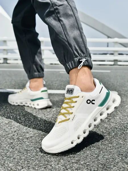 On Cloudmonster White / Black Sneakers Running Shoes - 6