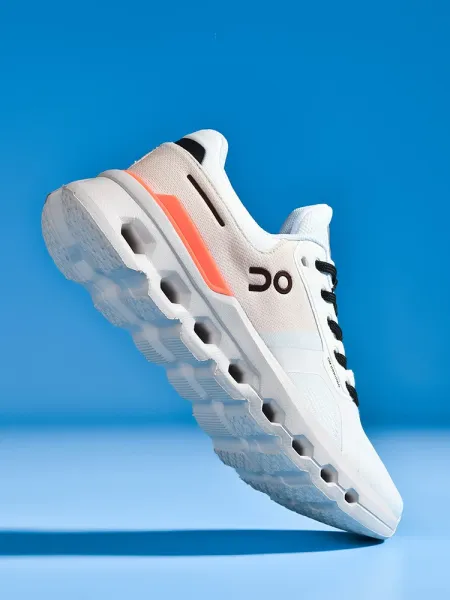 On Cloudmonster White / Black Sneakers Running Shoes - 31