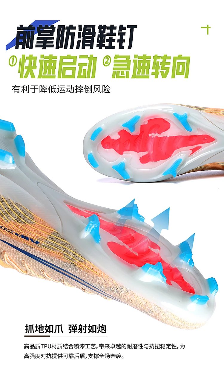 Nike Mercurial Superfly VIII Orange Blue Football Cleats Running Shoes - 13