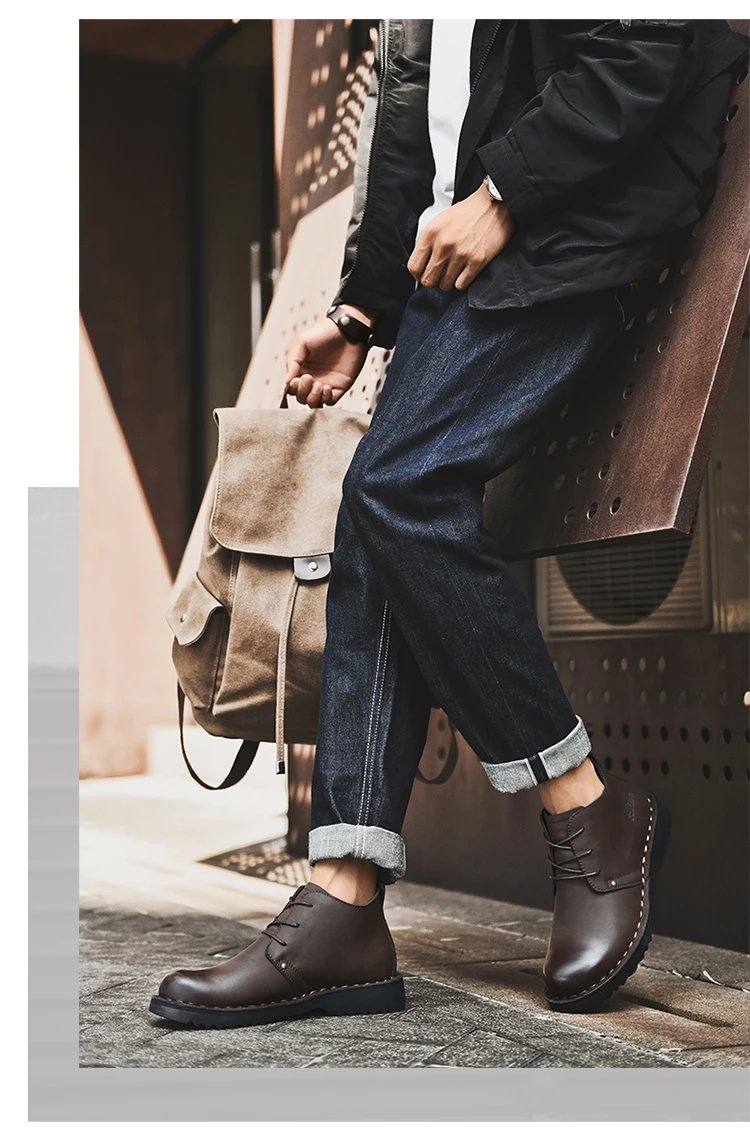 Design Chukka Boot Tan Leather Boots - 17