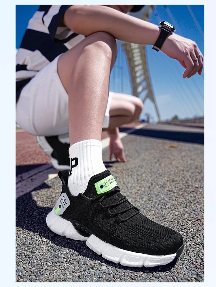 On Running Cloudmonster White Neon Green Sneakers Running Shoes - 14