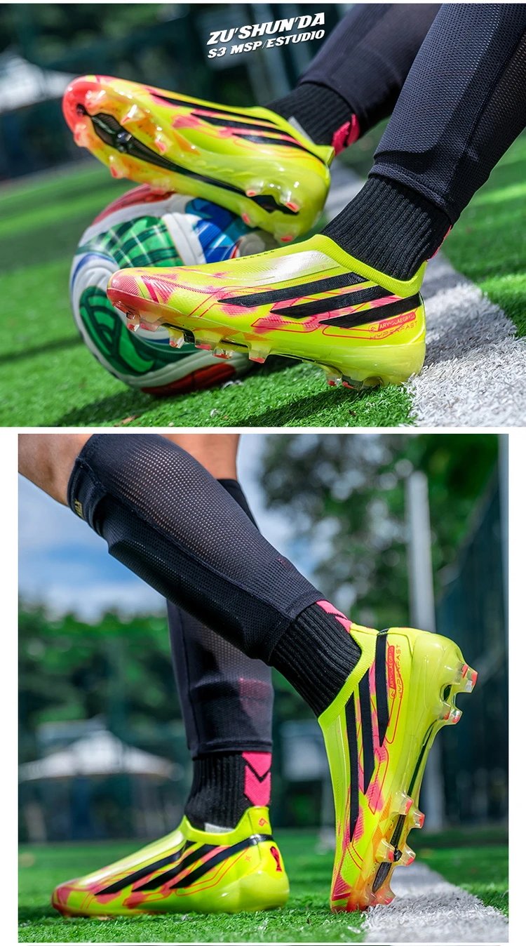 Adidas X Speedportal.1 FG Neon Yellow Pink Black Football Boots Sneakers - 19