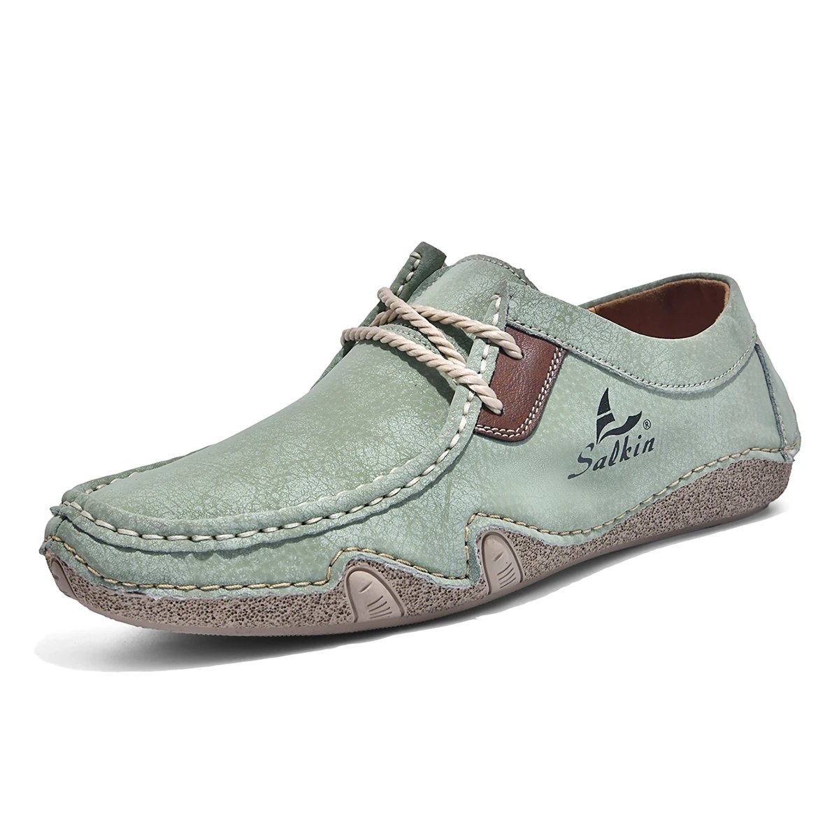 Design Salkin Casual Loafers Tan Suede Loafers - 5