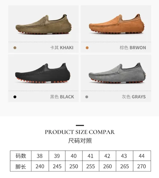 Design Slip-On Loafer Gray Suede with Orange Studs Casual Shoes - 7