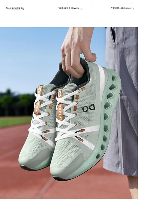 On CloudTrek Light Sage Green Running Shoes - 14