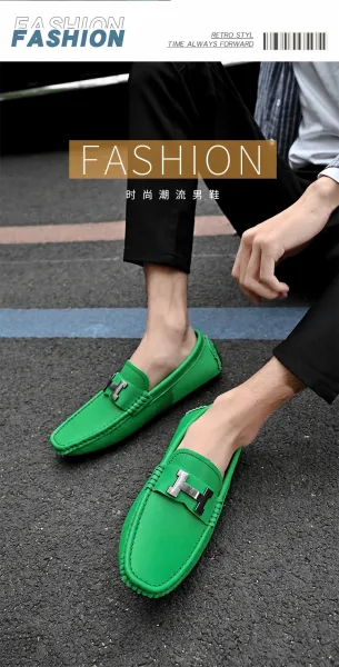 Design H-Logo Loafer Orange Casual Shoes - 14