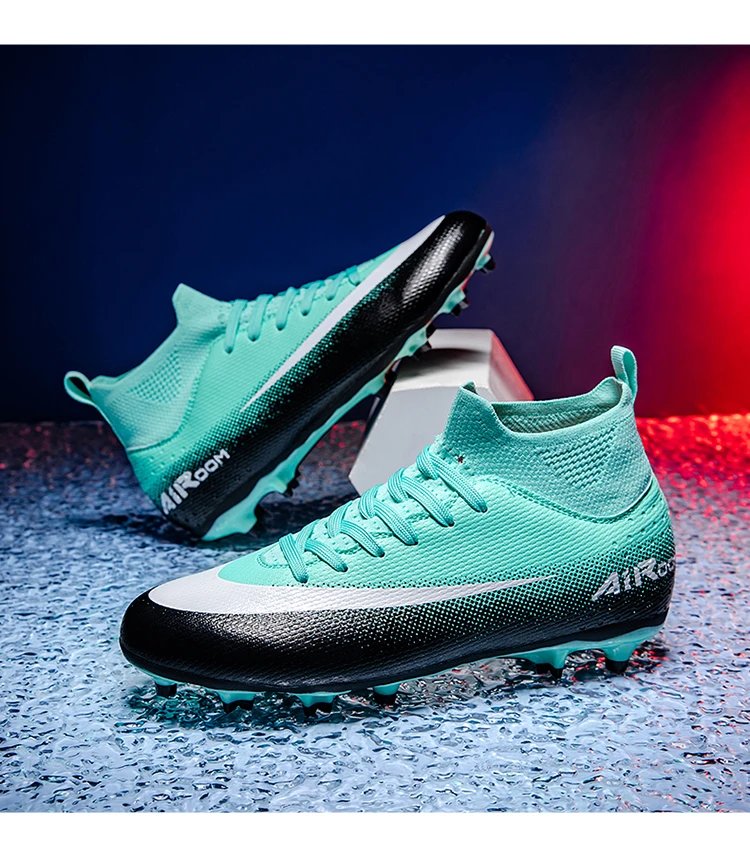 Nike Air Zoom Mercurial Superfly FG Turquoise Black Soccer Cleats Sneakers - 16