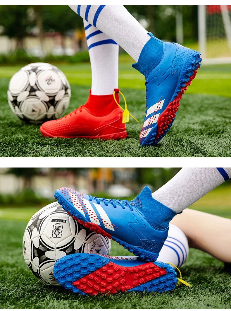 Adidas X Ghosted Turf Soccer Cleats Red and Blue Sneakers - 18