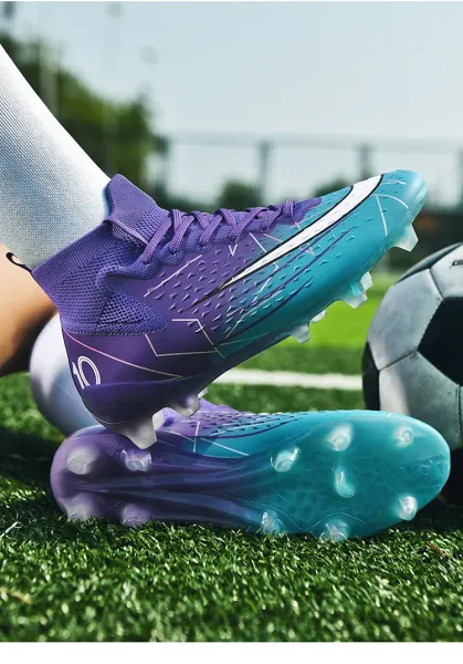 Nike Mercurial Superfly VII Elite FG Purple Blue Gradient Soccer Cleats Sneakers - 17