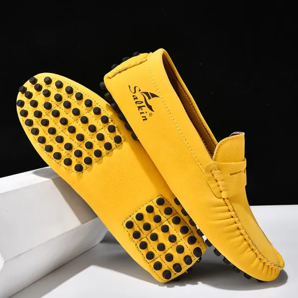Design Salkin Loafers Pink Suede Casual Shoes Loafers - 36