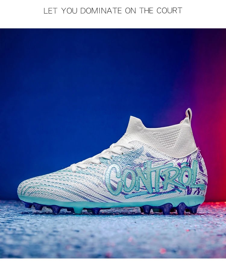 Design Control Purple Lime Green Football Cleats Sneakers - 15