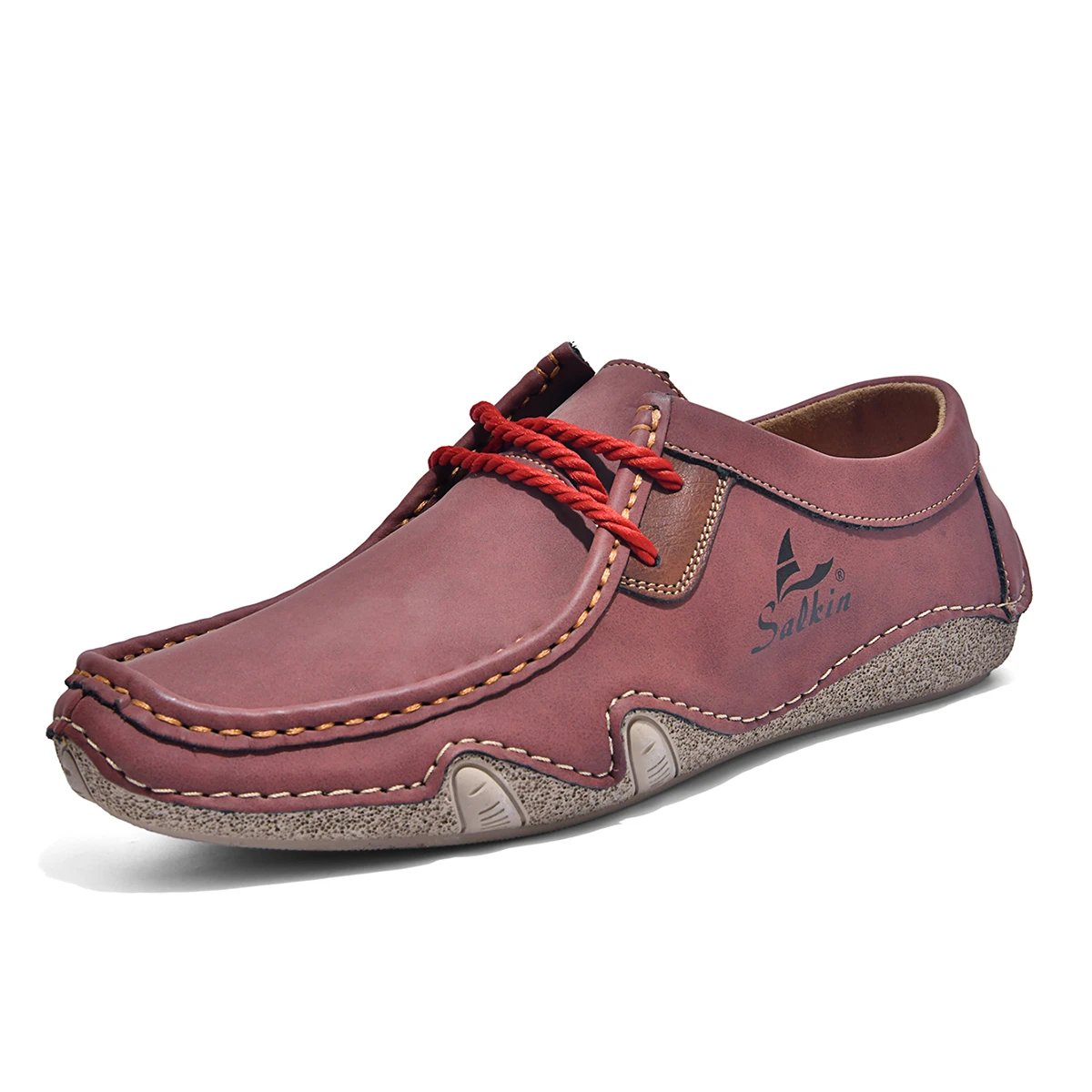 Design Salkin Casual Loafers Tan Suede Loafers - 8