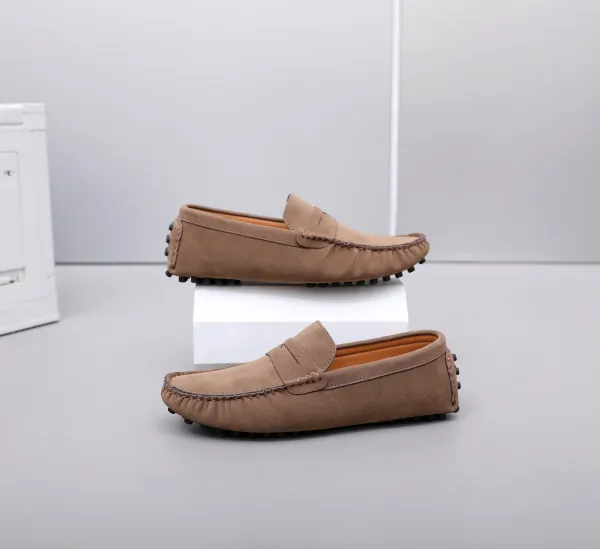 Design Loafer in Sky Blue Suede Casual Shoes - 33