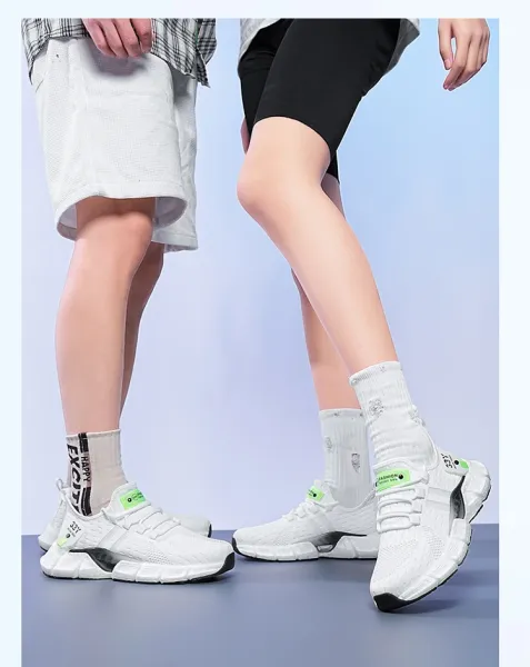 On Running Cloudmonster White Neon Green Sneakers Running Shoes - 10