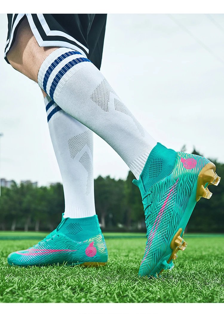 Nike Mercurial Superfly TF Turquoise Pink Soccer Cleats Sneakers - 21