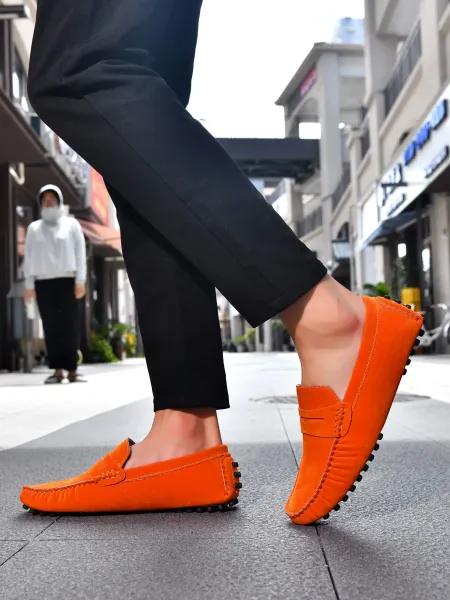Design Loafer in Sky Blue Suede Casual Shoes - 7