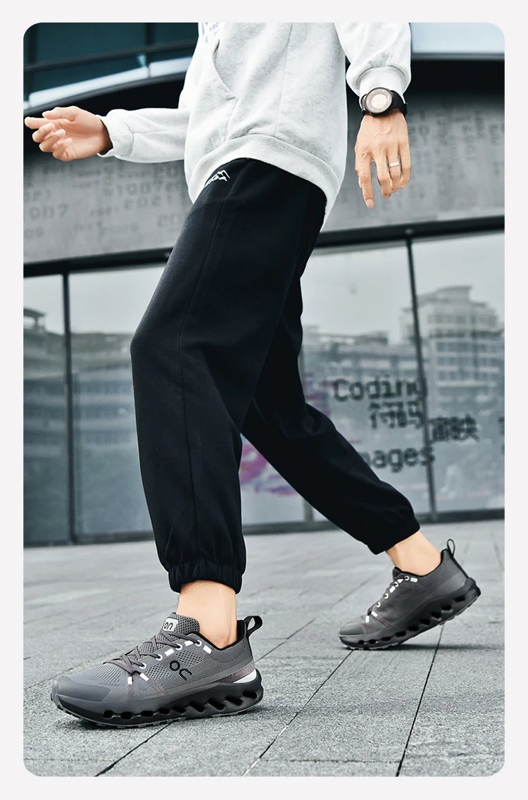 On Cloudmonster White / Black Running Shoes - 4