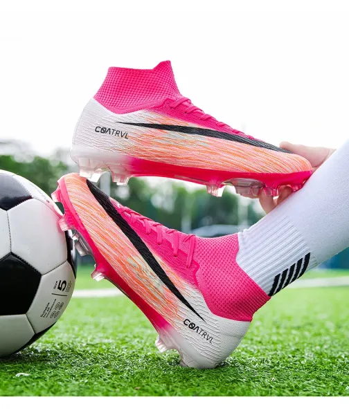 Nike Mercurial Superfly VI Academy FG Pink Orange White Football Cleats Sneakers - 18