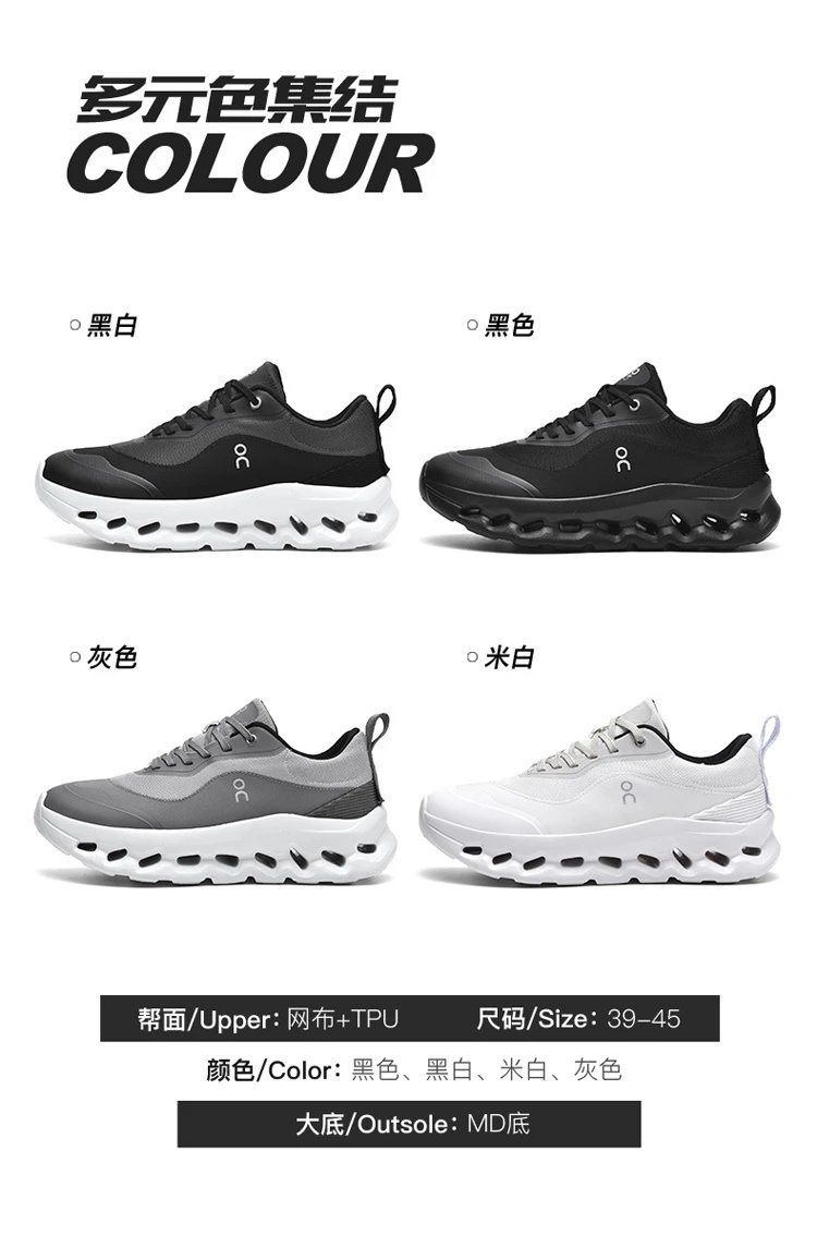 On Running Cloudmonster Black Sneakers Running Shoes - 6