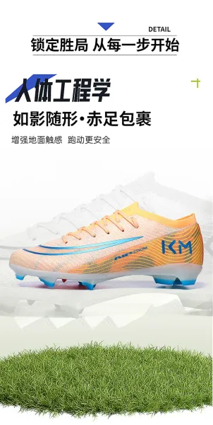 Nike Mercurial Superfly VIII Orange Blue Football Cleats Running Shoes - 11