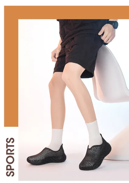 Design 3D-Printed Mesh Slip-On Gray Casual Shoes - 18